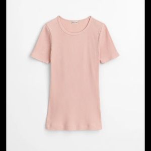 Alex Mill Remy Rib Tee, Pink, S